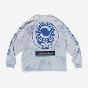 未使用　19AW ディセンダント　VORTEX TIE DYE LS Mサイズ BLUE グレイトフル・デッド　descendant