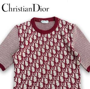 Christian Dior 半袖ニット　トロッター　希少品　モノグラム