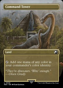 MTG ■土地/英語版■ 《統率の塔/Command Tower》イクサラン：失われし洞窟 ジュラシックワールド REX