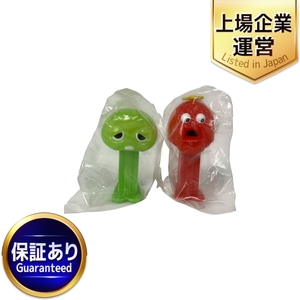 BANDAI mini PEZ クリアバージョン ポンキッキーズ ガチャピン ムック ミニ ペッツ 2点おまとめ 中古 Y9562043