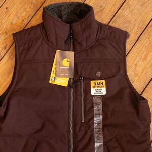 新品 Carhartt カーハート リバーシブルベスト レディース XSサイズ ナイロン フルジップ ボア カジュアル アウトドア 2WAY J3617