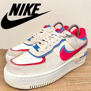 NIKE AIR FORCE 1 SHADOW ナイキ エア フォース ワン シャドウ ホワイトマルチ CU8591-100 レディース ローカットスニーカー 23.5cm 