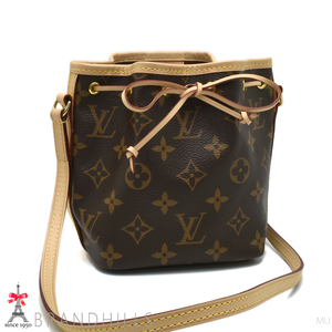 ルイヴィトン ショルダーバッグ レディース ナノ ノエ モノグラム ミニバッグ M41346 LOUIS VUITTON ほぼ未使用