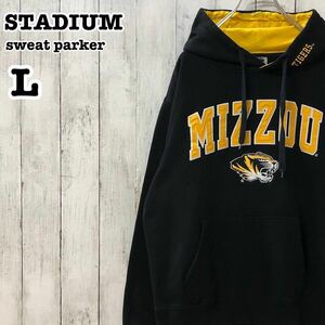 STADIUM US アメリカ古着 チーム 刺繍 スウェット パーカー L