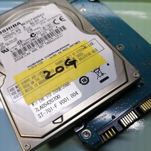 IDE HDD 20G TOSHIBA 2個で7