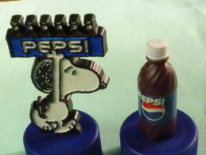 ★ボトルキャップ フィギュア★ペプシ　スヌーピー＆ボトル　　★ボトルキャップ★フィギュア★PEPSI PEPSIMAN Rare variation. 