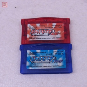 ※ソフトのみ 動作保証品 GBA ゲームボーイアドバンス ポケットモンスター ルビー/サファイア 計 2本set ポケモン Pokemon 任天堂【PP