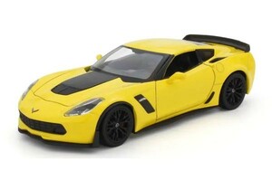 送料710円 ウェリー WELLY 1/24 シボレーコルベット 2017 Z06 イエロー 新品未開封 ①