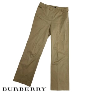 BURBERRY /バーバリー レディース ボトムス ストレッチ イージーパンツ スラックス ベージュ 7号 I-4158