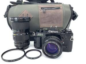 良品 動作確認済 キャノン Canon AE-1 Program フィルムカメラ + New FD 50mm F1.4 & Zoom 露出計稼働 シャッター鳴き無し 速度変化OK