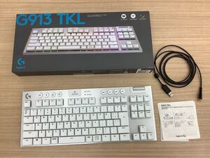 ◯営NI026-A3T80【埼玉発】Logicool テンキーレスLIGHTSPEEDワイヤレスRGBメカニカルゲーミングキーボード G913 TKL 通電のみ確認済み