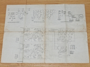 A2サイズ(両面印刷) 全回路図＆プリント基板パターン図 【 マランツ MODEL250用原本 】＊オリジナル品のため、ヤケ、黄ばみ、シミあり。