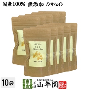 健康茶 国産100% 生姜茶 ジンジャーティー 2g×12パック×10袋セット 国産 送料無料