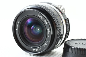 極上品◆NIKON ニコン Ai NIKKOR 20mm F3.5◆超広角レンズ/a-7730