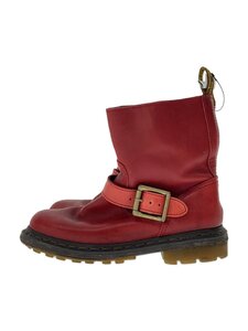 Dr.Martens◆エンジニアブーツ/UK4/RED/レザー