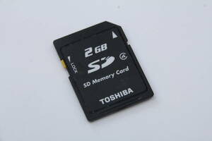 2GB SDカード　TOSHIBA　class4　 黒