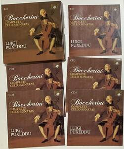 輸入盤CD4枚組　ルイジ・プクセドゥ演奏　ルイジ・ボッケリーニ　Luigi Boccherini complete cello sonatas Luigi Puxeddu クラシック