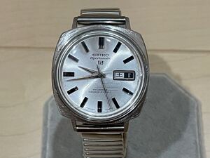 SEIKO5 Sportsmatic 6619-8190 クッションケース　日本語曜日　四角　スクエア セイコー 自動巻き 腕時計 デイデイト ファイブ