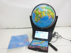 Q058-S3-16060 ドウシシャ しゃべる地球儀 PERFECT GLOBE Neo Vision ネオビジョン 現状品1