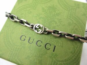 ◇ GUCCI グッチ インターロッキングG シルバーネックレス チェーン SV925 エイジング加工 616941 中古品 箱・保存袋付き