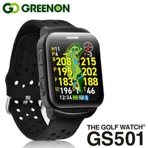 グリーンオン ザ ゴルフウォッチ GS501 腕時計型 GPS距離計測器 ゴルフナビ GPSナビ Green On THE GOLF WATCH GN501 即納