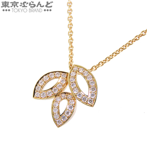 101763398 ハリーウィンストン HARRY WINSTON リリー クラスター ミニ ペンダント PEDYSM1MLC K18YG ダイヤモンド ネックレス