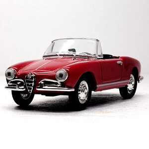 1/43 アルファ・ロメオ 初代 ジュリエッタ スパイダー レッド アルファロメオ 赤 Alfa Romeo Giulietta 旧車 昭和 イタリア車 1円〜 020312