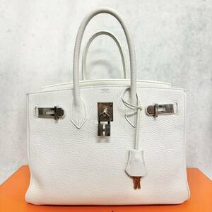 1円〜美品 HERMES エルメス　バーキン30　トゴ　シルバー金具　□I刻印　2005年　ハンドバック　トートバック