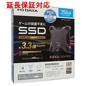 I-O DATA アイ・オー・データ ポータブルSSD 250GB SSPH-UA250KB スモーキーブラック [管理:1000022566]