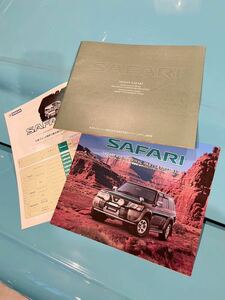 Nissan 日産 Y61 Safari サファリ+ キャンピング + 価格表 1997年11月 オプションカタログ
