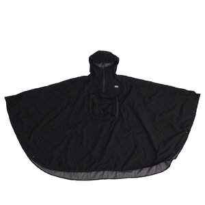 AbuGarcia アブガルシア ANORAK RAIN PONCHO アノラックレインポンチョアウター 黒 ブラック サイズL レディース /TNT