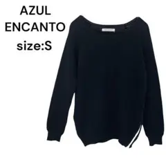 AZUL ENCANTO　アズールエンカント　ニット　トップス　長袖　黒