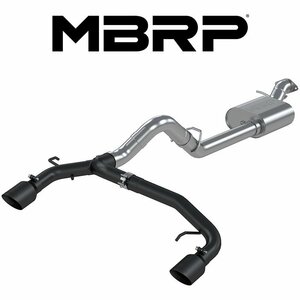 MBRP 2021- フォード ブロンコ BRONCO 2.3L/2.7L エコブースト キャットバック エキゾースト ツアー ブラックTip 正規品