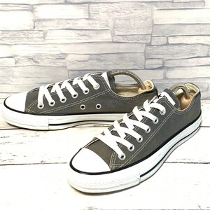 R7346bL CONVERSE コンバース ALL STAR キャンバスオールスターOX ローカットスニーカー チャコール レディース 24.5cm 1C989