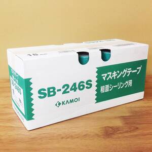 【RH-1094】未使用品 KAMOI カモ井 粗面シーリング用 マスキングテープ 18mm×18m 70巻 SB-246S