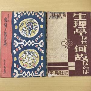 木々高太郎（林髞）　『葡萄と無花果』『生理学なぜ何故ならば』　仙花紙本２冊