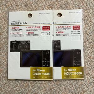 未使用　デジタルカメラ　液晶保護フィルム　for NIKON COOLPIX S9600 2枚セット