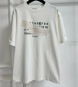 Maison Margiela メゾン マルジェラ トップス Tシャツ メンズ レディース カジュアル ホワイトＬ