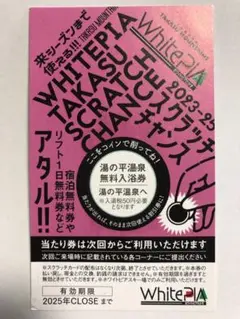 湯の平温泉 無料入浴券