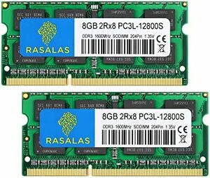 16GB PC3L-12800 ノートPC用メモリ RAM DDR3L 1600MHz 8GB×2枚 SODIMM CL11 20