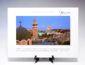 ポストカード　イスラエル　エルサレム　JERUSALEM　絵葉書　希少