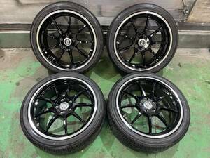 ENKEI エンケイ RSM9 18インチ 7.5J ＋50 PCD112 5穴 ヨコハマタイヤ Earth1 225/40 R18 ４本セット