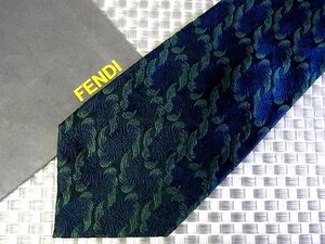 ★2796S★新品【葉っぱ 植物 柄】フェンディ【FENDI】ネクタイ