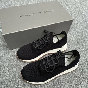 BRUNELLO CUCINELLI ブルネロ クチネリ 夏 メンズスニーカー ウォーキングシューズ 通気性 ローカット 靴 39-44 サイズ選択可能 ブラック