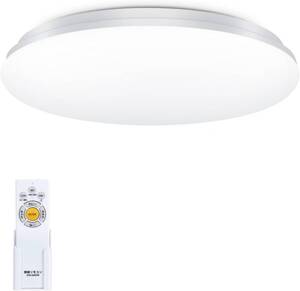 LEDシーリングライト 6畳 28W 3800LM 天井照明器具 おしゃれ 蛍光灯 調色/調光タイプ 昼光色 電球色 リモコン付き 