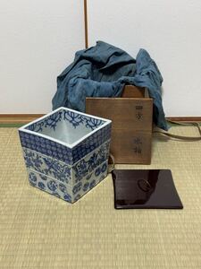 中国古玩　染付　水指　高約15cm　清朝　道光年製　唐物 時代物 中国美術 