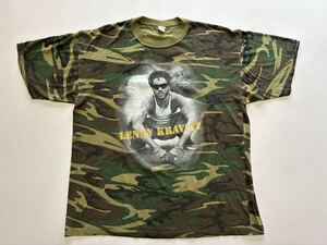 【ビンテージ古着】LENY KRAVITSレニー・クラヴィッツ 1998年ツアーTシャツ 迷彩柄 XLサイズ