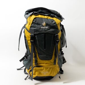 【1円スタート】DEUTER ドイター フューチュラ 32 バックパック リュック グレー イエロー 大容量 アウトドア 登山 ユニセックス 鞄 かばん