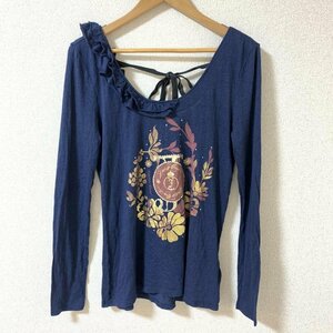 JUICY COUTURE M ジューシークチュール カットソー 長袖 Cut and Sewn 紺 / ネイビー / 10035674