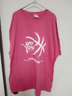 KAY YOW cancer ピンク Tシャツ